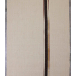 Meenam White & Brown Sisal 5x8 feet Rectangle Rug - I MEAN DESIGN