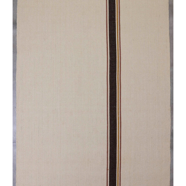 Meenam White & Brown Sisal 5x8 feet Rectangle Rug - I MEAN DESIGN