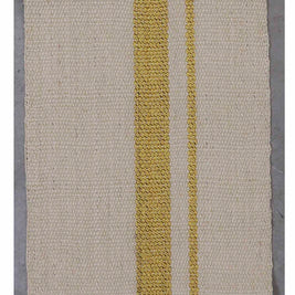 Kasavu mat White & Gold Sisal 33cm x 48cm Rectangle Rug - I MEAN DESIGN