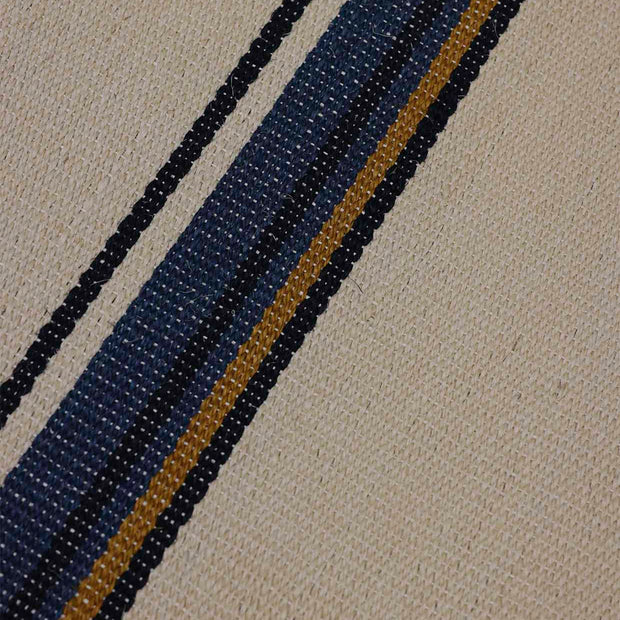 Medam White & Brown Sisal 5x8 feet Rectangle Rug - I MEAN DESIGN