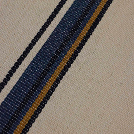 Medam White Brown & Gold Sisal 6x9 feet Rectangle Rug - I MEAN DESIGN