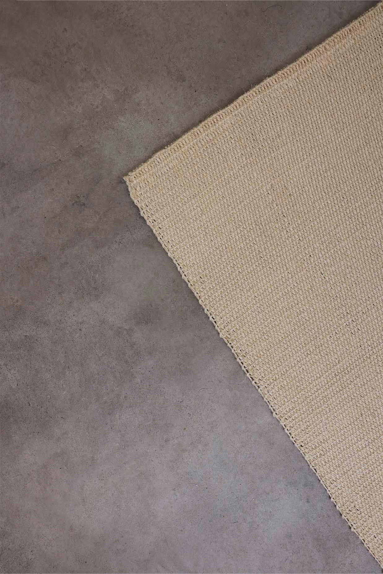 Medam White Brown & Gold Sisal 6x9 feet Rectangle Rug - I MEAN DESIGN