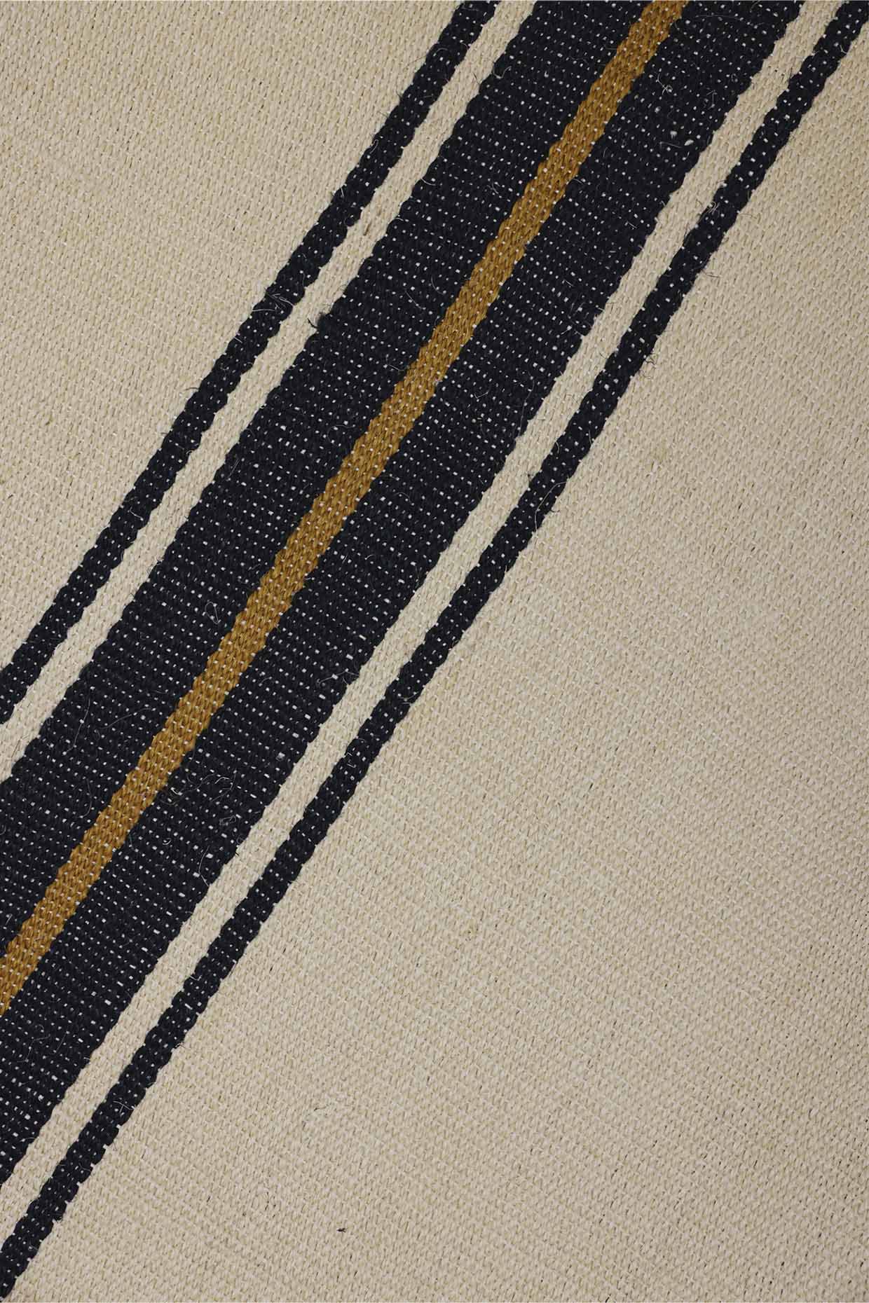 Dhanu White & Gold Sisal 6x9 feet Rectangle Rug - I MEAN DESIGN