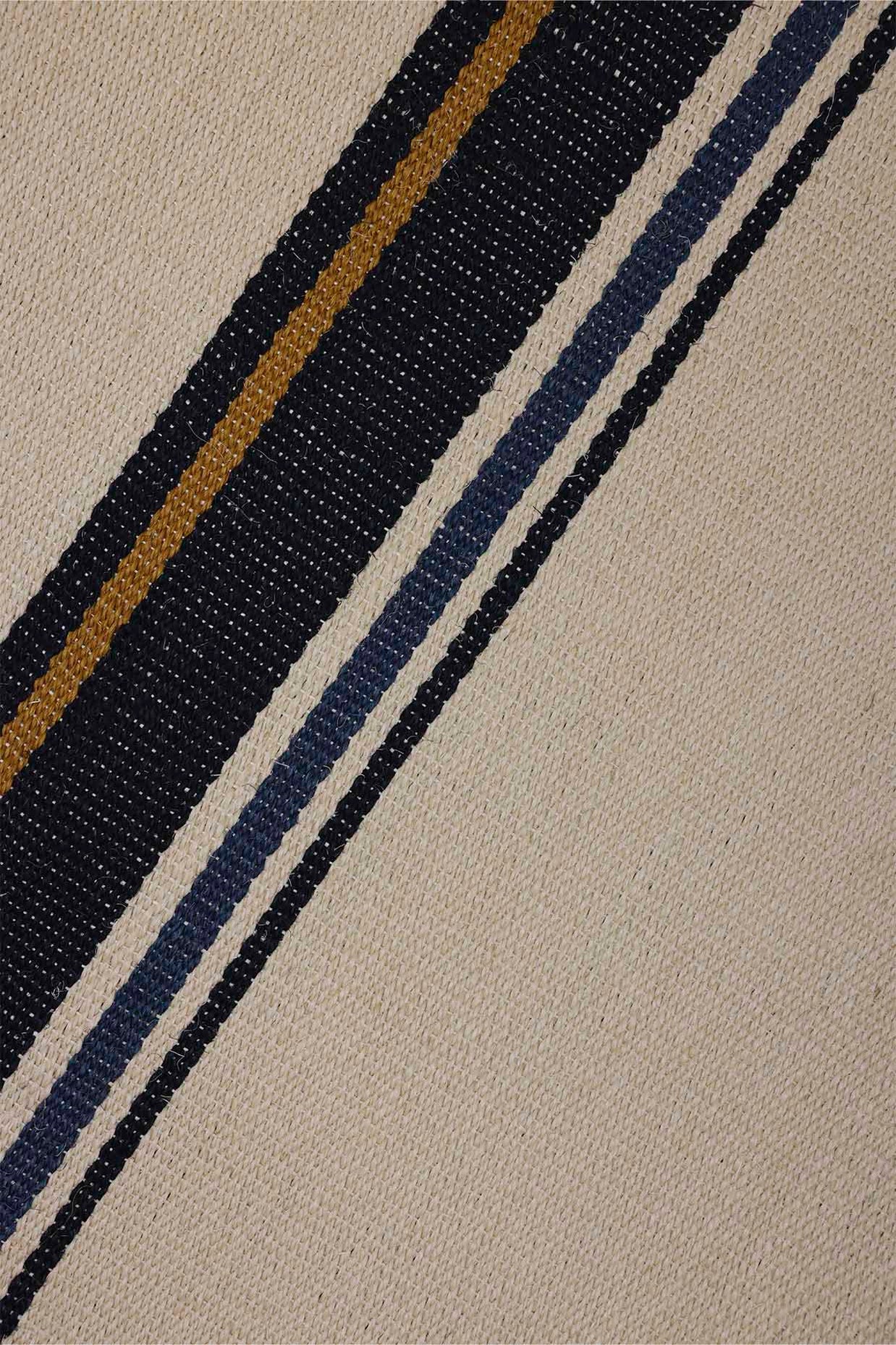 Edavam White & Gold Sisal 6x9 feet Rectangle Rug - I MEAN DESIGN