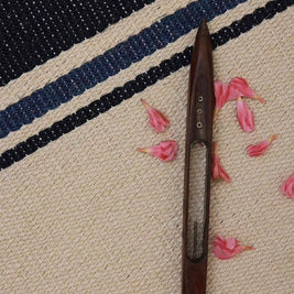 Edavam White & Gold Sisal 6x9 feet Rectangle Rug - I MEAN DESIGN