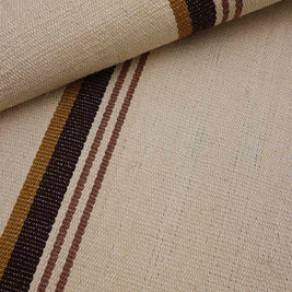 Midhunam White Brown & Gold Sisal 6x9 feet Rectangle Rug - I MEAN DESIGN