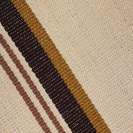 Midhunam White Brown & Gold Sisal 6x9 feet Rectangle Rug - I MEAN DESIGN