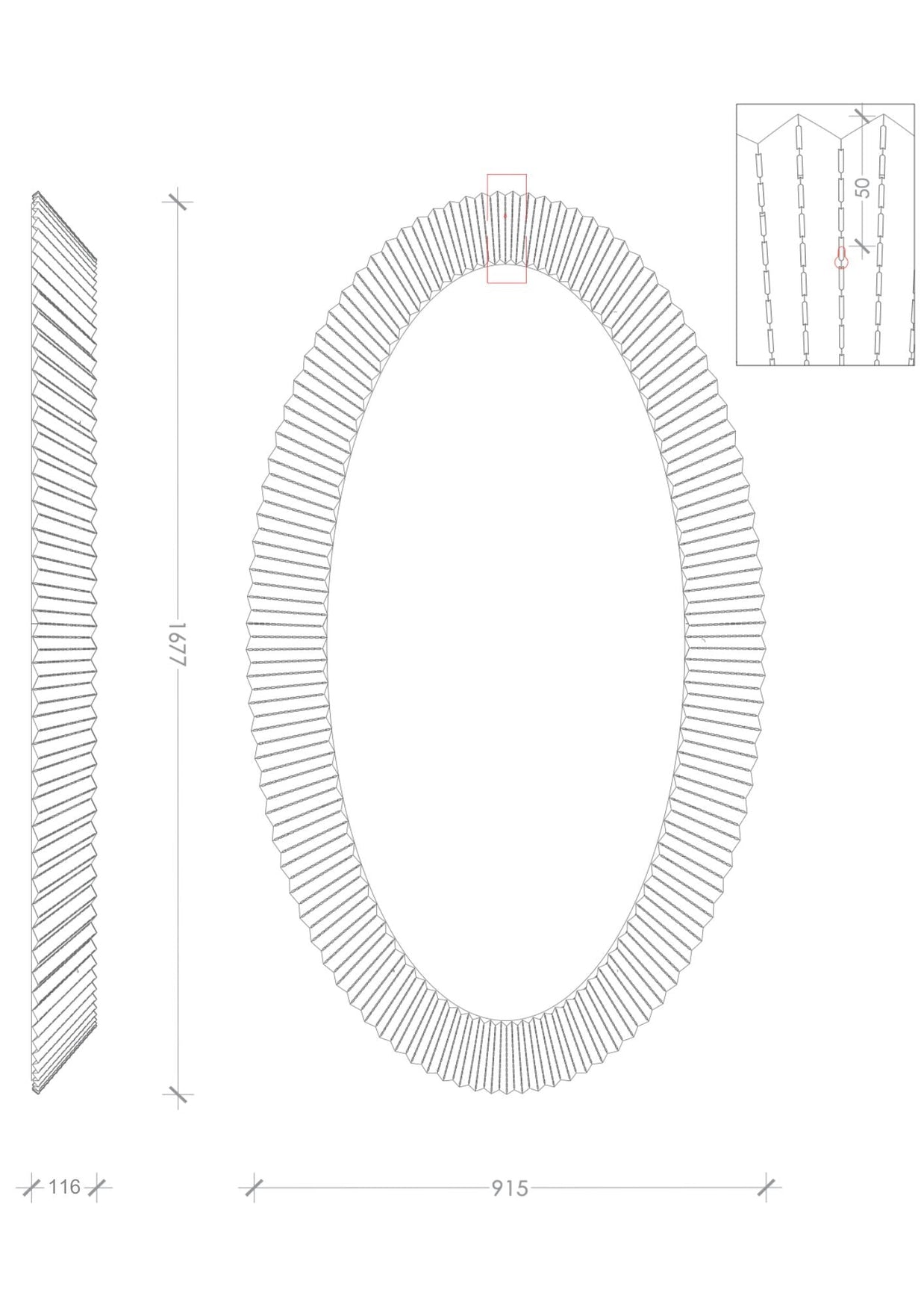ORI Elliptical Mirror