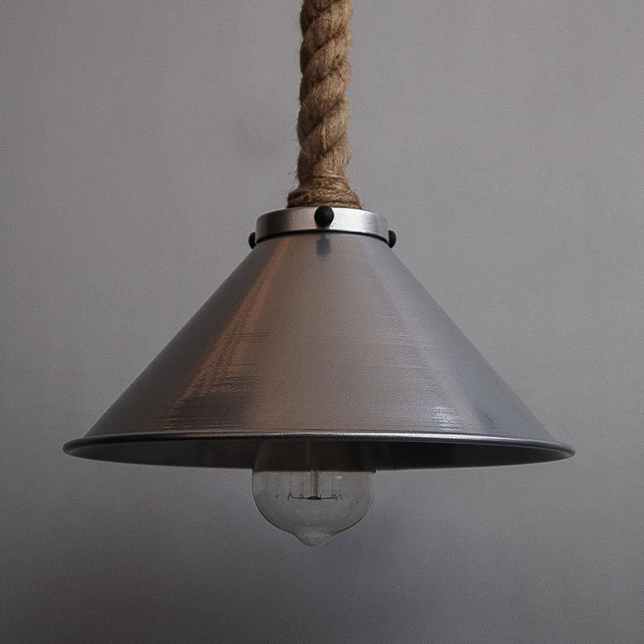 Fairfield Ash Grey Pendant Light Fixture - The Black Steel