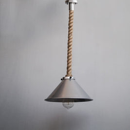 Fairfield Ash Grey Pendant Light Fixture - The Black Steel