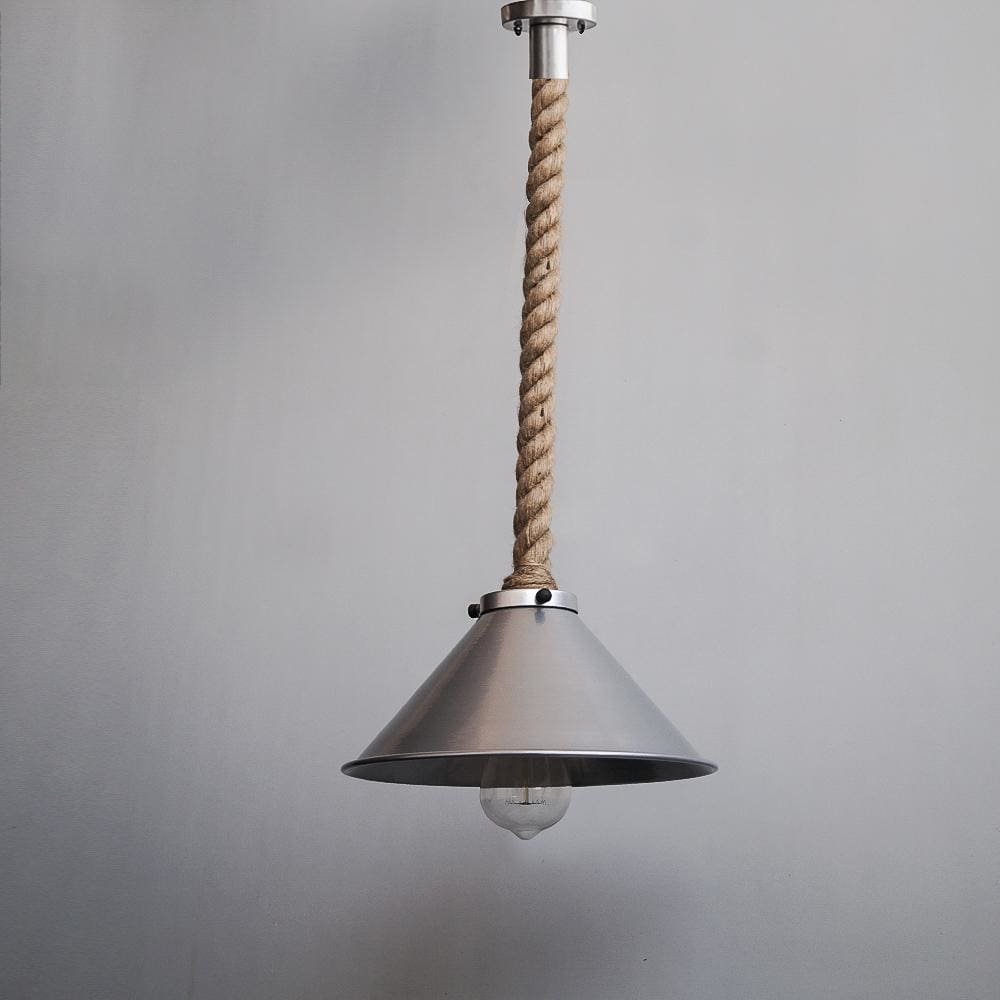 Fairfield Ash Grey Pendant Light Fixture - The Black Steel