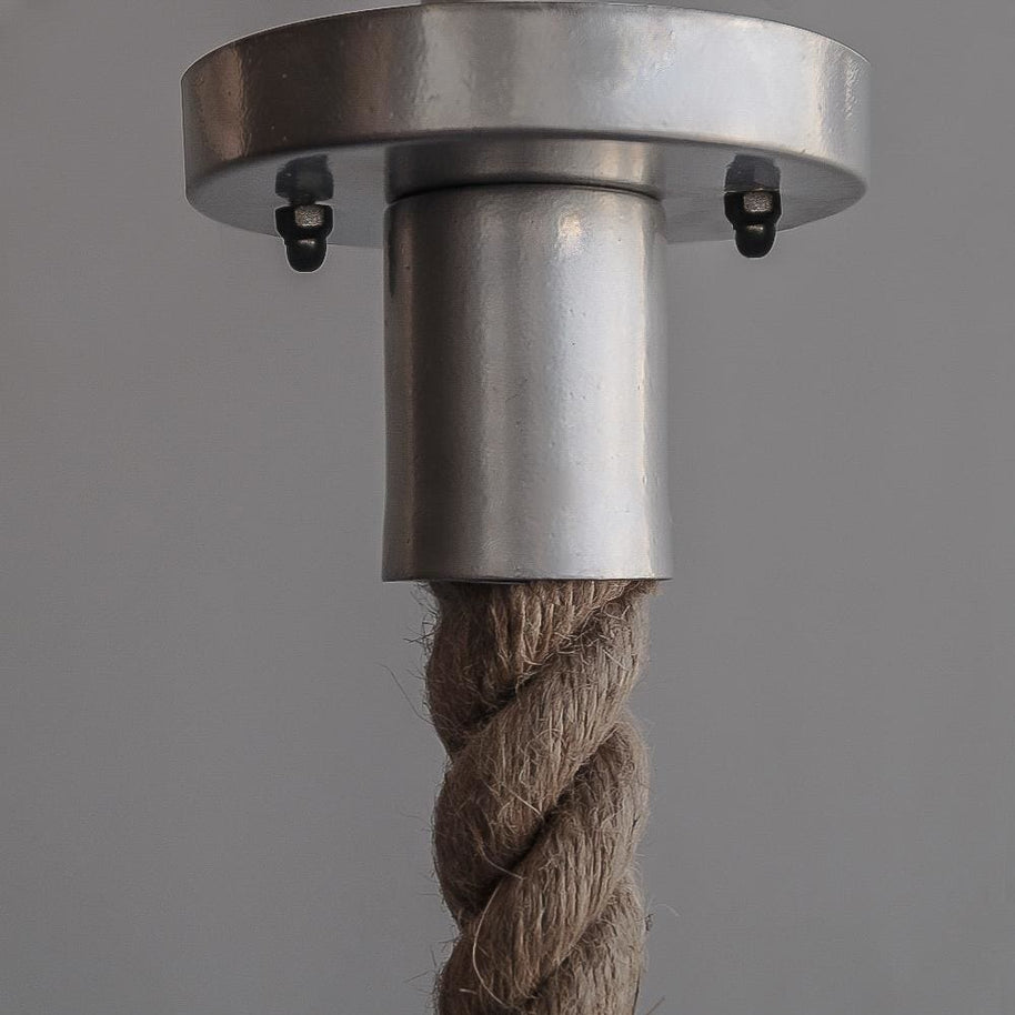 Fairfield Ash Grey Pendant Light Fixture - The Black Steel