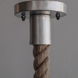 Fairfield Ash Grey Pendant Light Fixture - The Black Steel