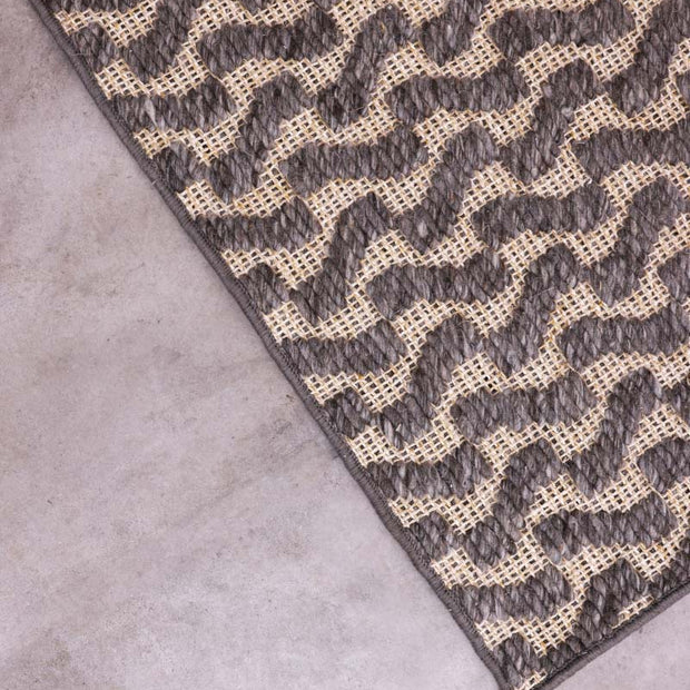 Heavy Wool Weaves Blended grey Sisal 5x8 feet Rectangle Rug - I MEAN DESIGN