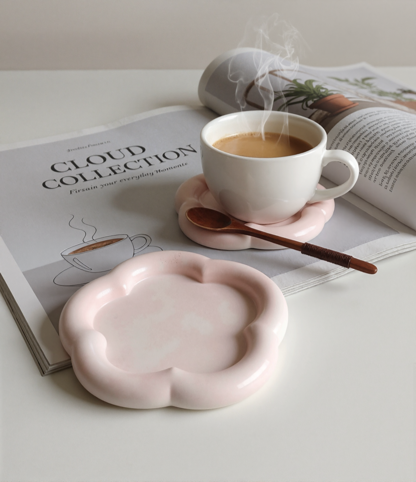 Flower trays/ coaster (set of 2)