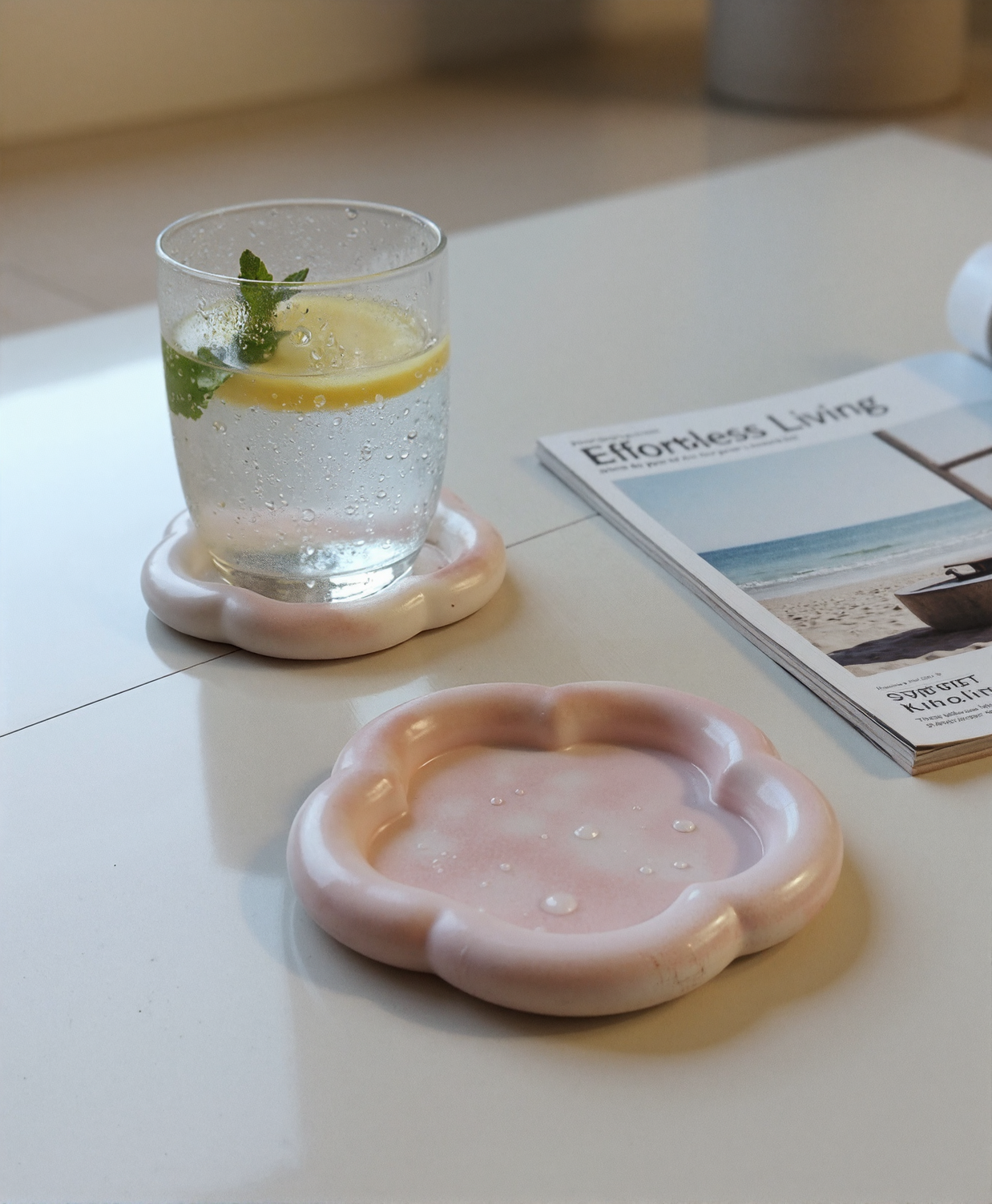 Flower trays/ coaster (set of 2)