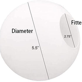 White Frosted Glass Globe Ball for Lamp