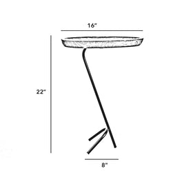 CFR008 Industrial Side Table - The Black Steel