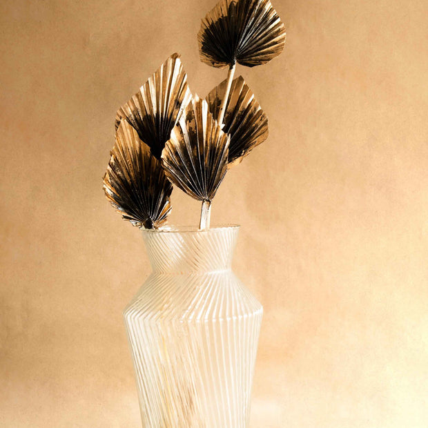 Golden Black Palm Leaves Dried Decor | Set of 5 Palm Spears