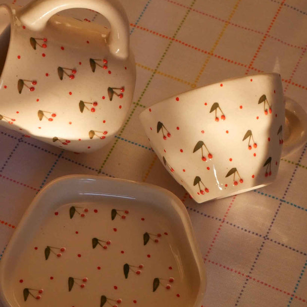 Cherry on Top Cup & Saucer Set - Single