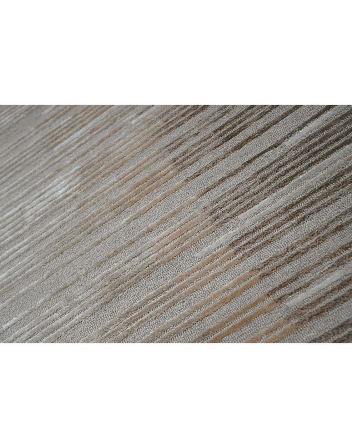 H O R I Z O N luxury modern rug by Cherom, featuring a soothing gradient of beige to earthy browns.