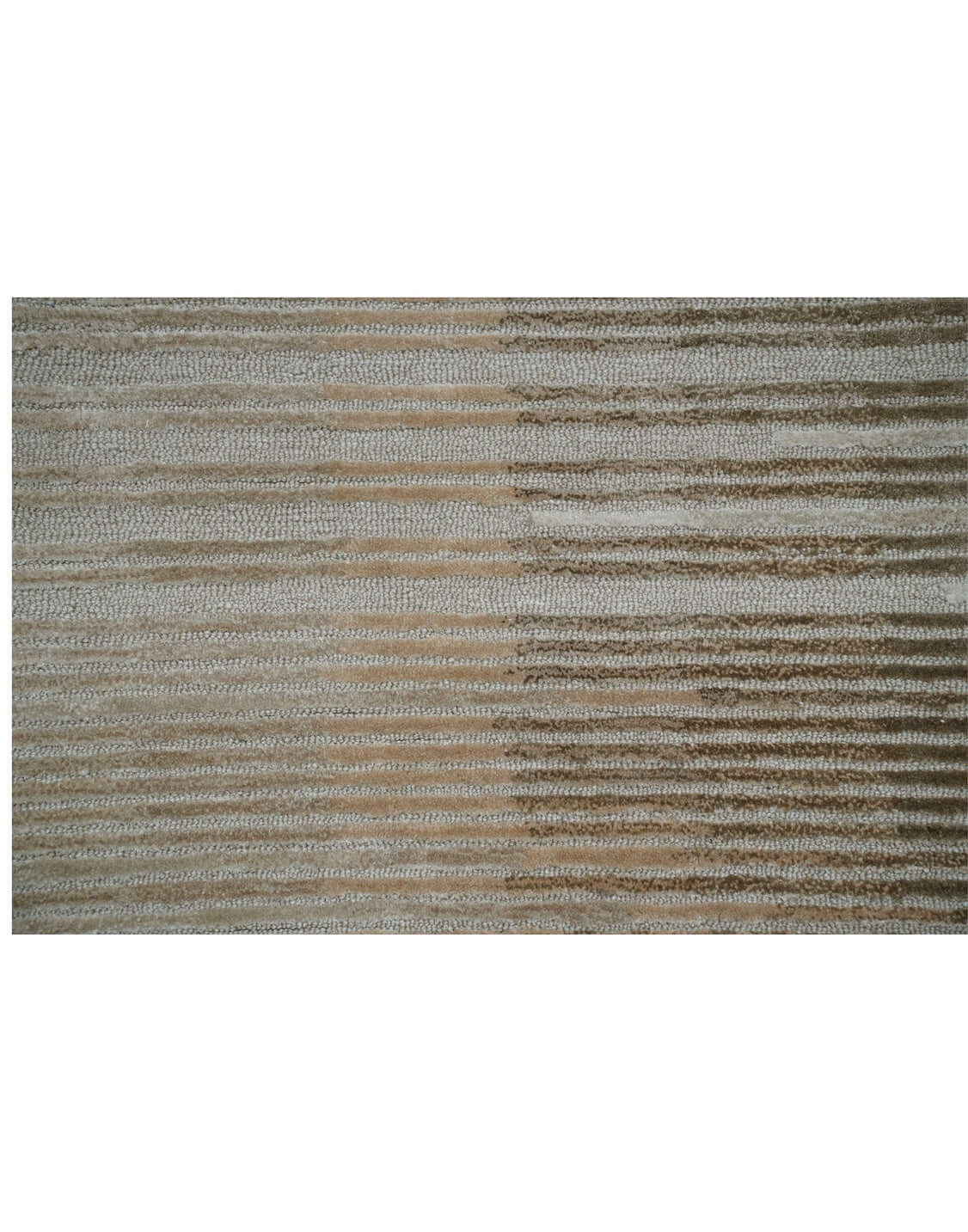 H O R I Z O N luxury modern rug by Cherom - a delicate beige to brown gradient design, perfect for contemporary interiors.