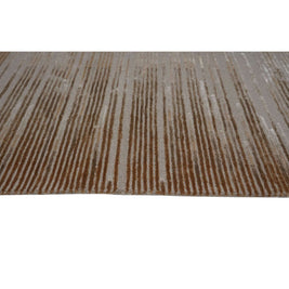H O R I Z O N luxury modern rug by Cherom - a stylish gradient design in soft beige and earthy browns.