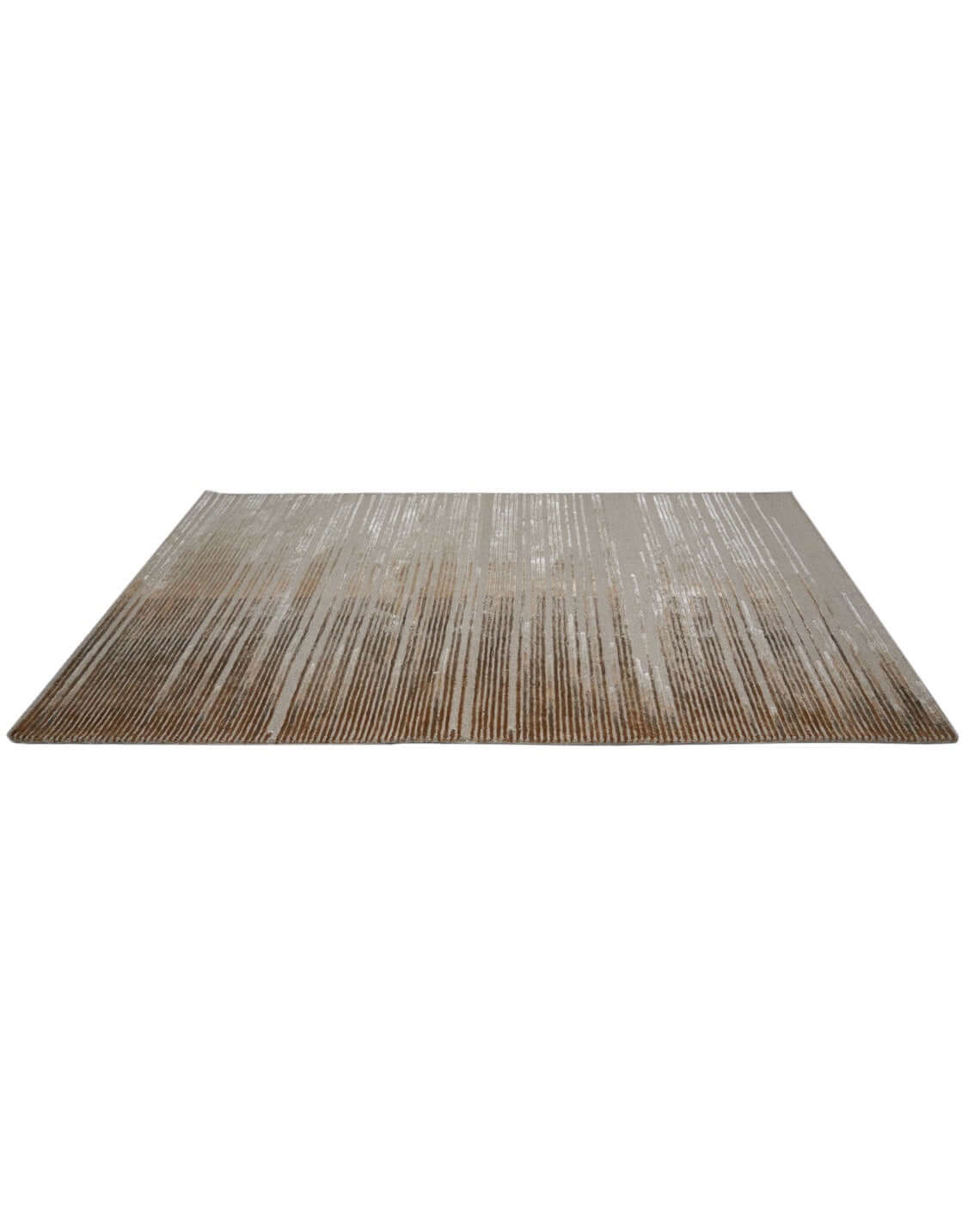 H O R I Z O N luxury modern rug by Cherom, featuring a calming gradient of beige and earthy browns, ideal for contemporary interiors.