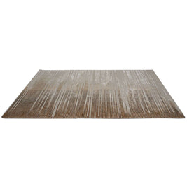 H O R I Z O N luxury modern rug by Cherom, featuring a calming gradient of beige and earthy browns, ideal for contemporary interiors.