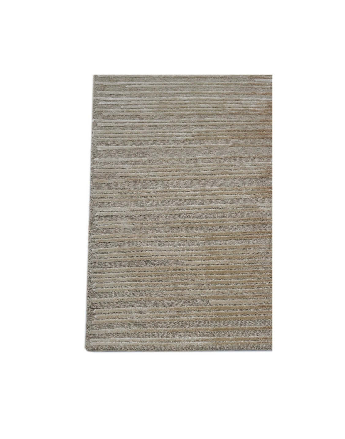 H O R I Z O N luxury modern rug by Cherom, a stylish addition to contemporary interiors with a calming beige design.