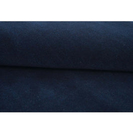 I C O N - N A V Y luxury handmade rug by Cherom, dark navy New Zealand wool, modern design.