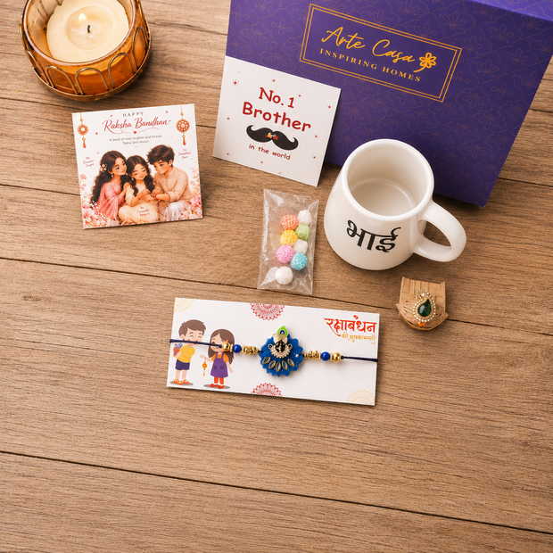 Artecasa Krishna Lover Bhai Rakhi Hamper - https://artecasa.in/