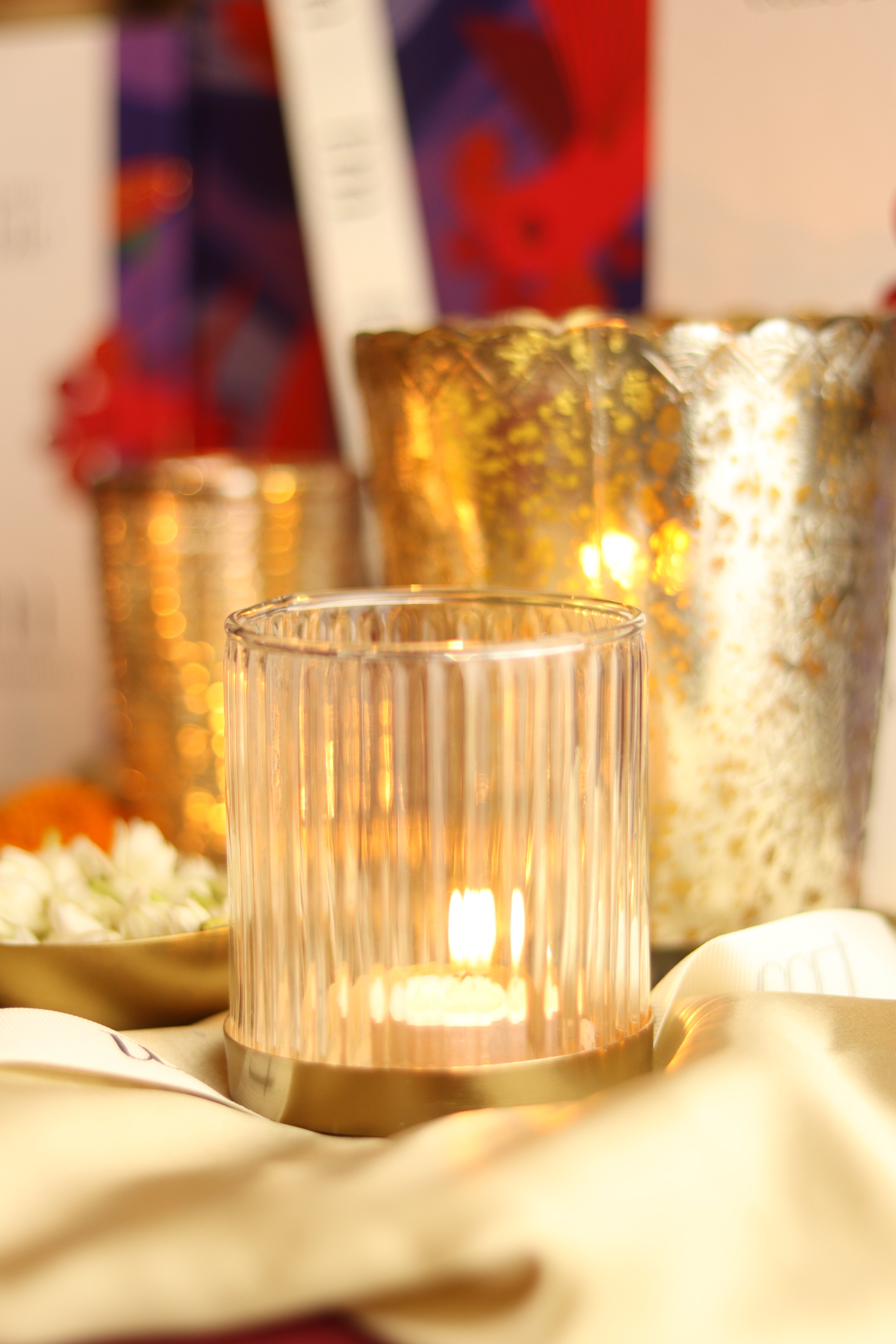 Haze Tealight Candle Holder Set of 2 - Medium