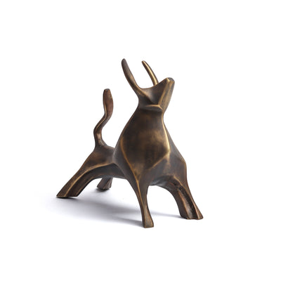 Bull - sculpture brass