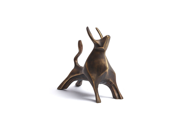 Bull - sculpture brass