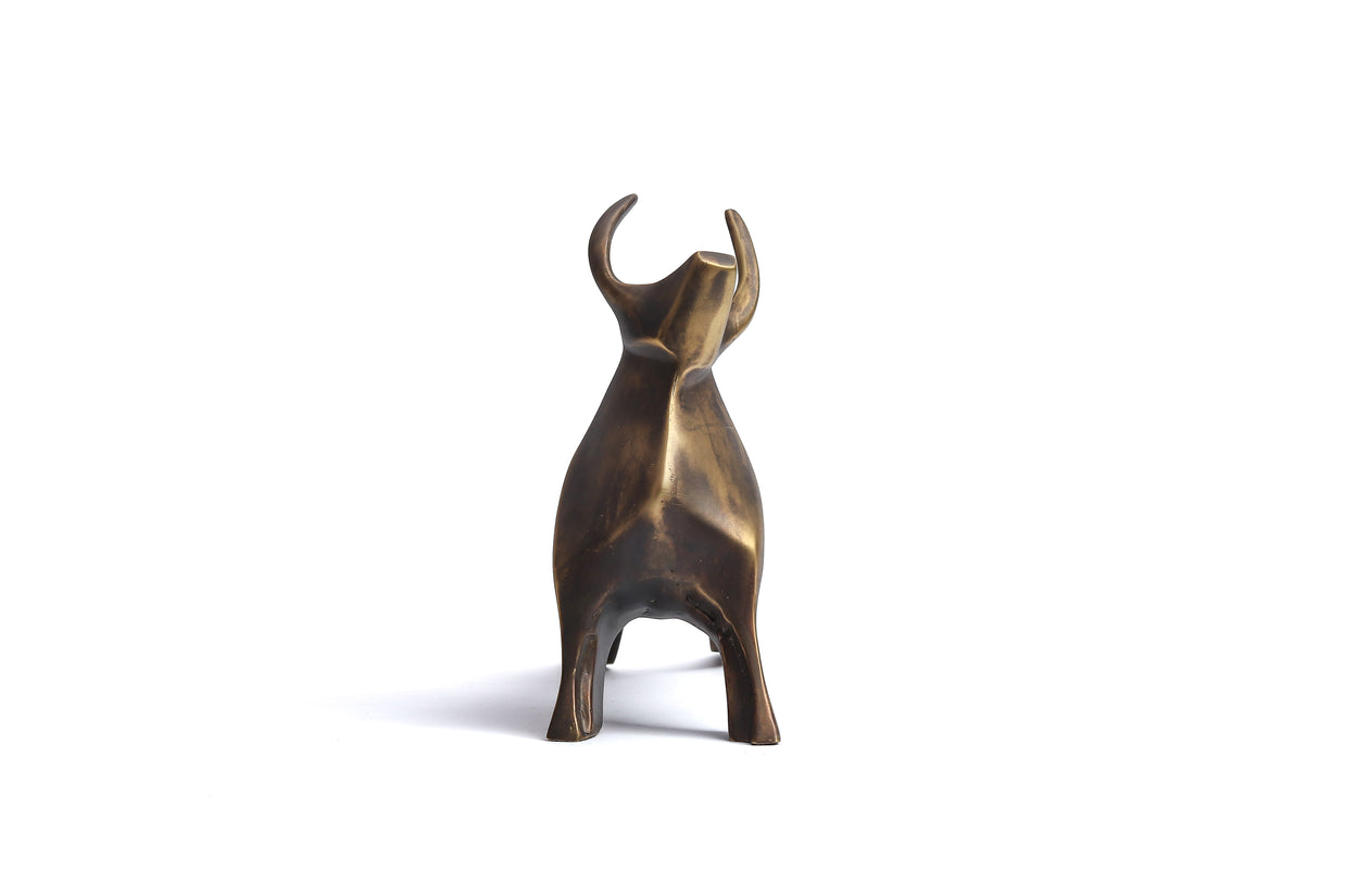 Bull - sculpture brass