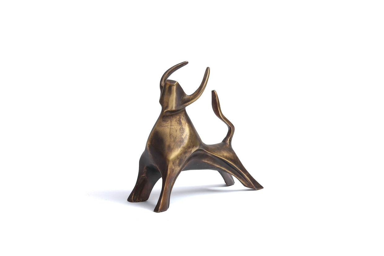 Bull - sculpture brass
