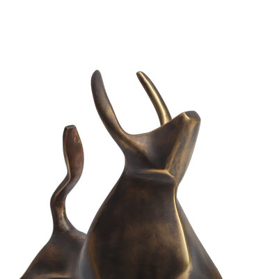 Bull - sculpture brass