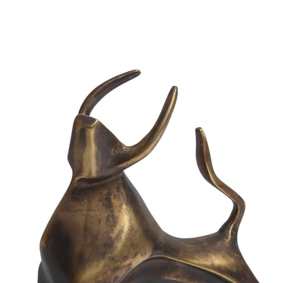 Bull - sculpture brass