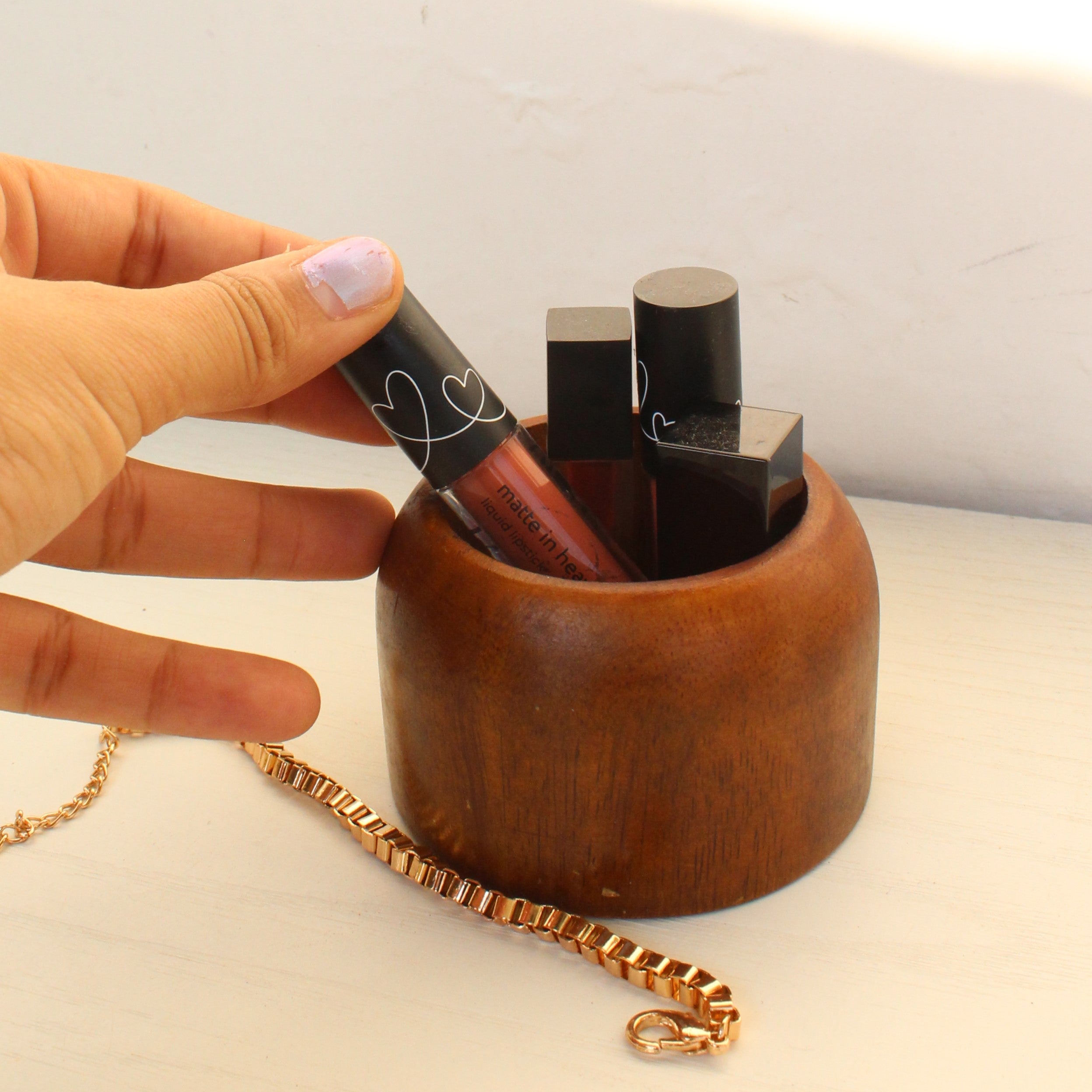 Mini make-up jewelry organizer