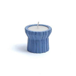 Qutub  Azure Blue Candle Stand - t light