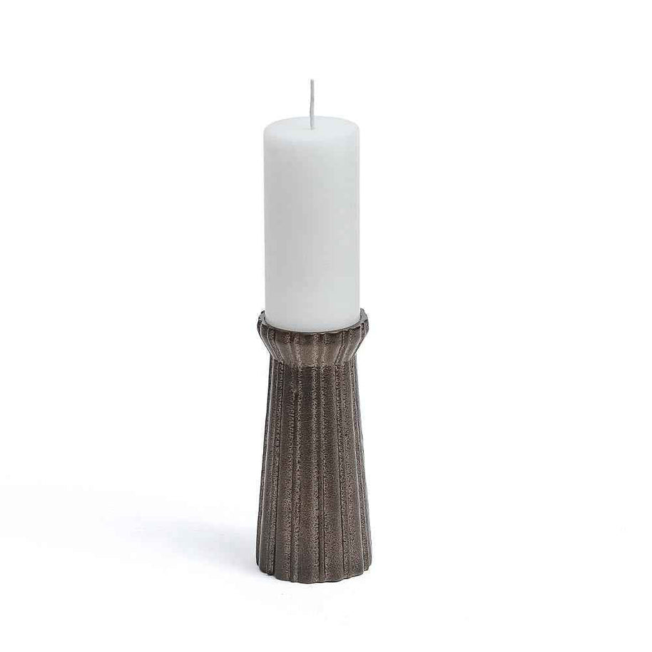 Qutub gold candle stand - L