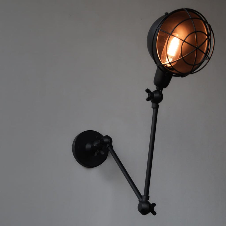 swing arm wall light fixture