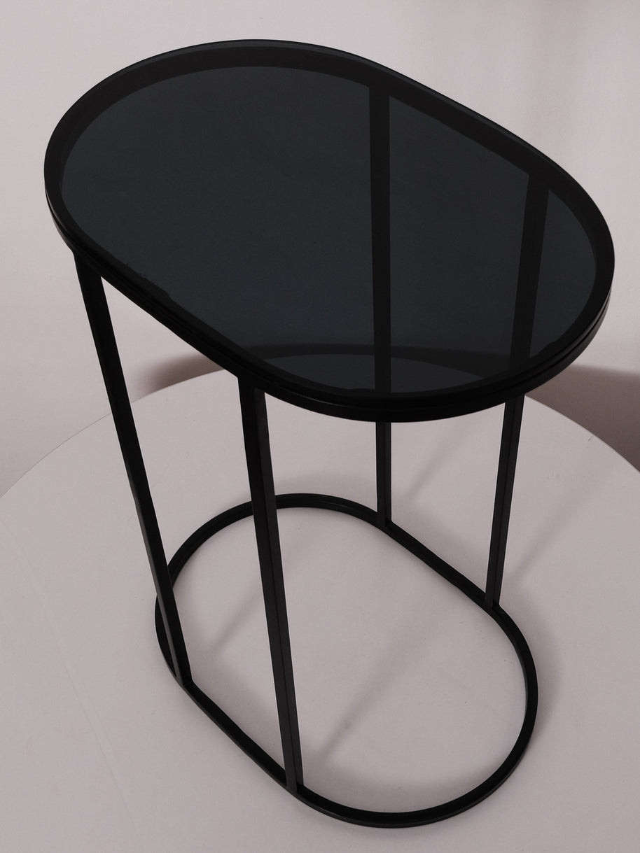 Metal and Glass Side Table