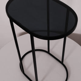 CFR124 Metal and Glass Side Table