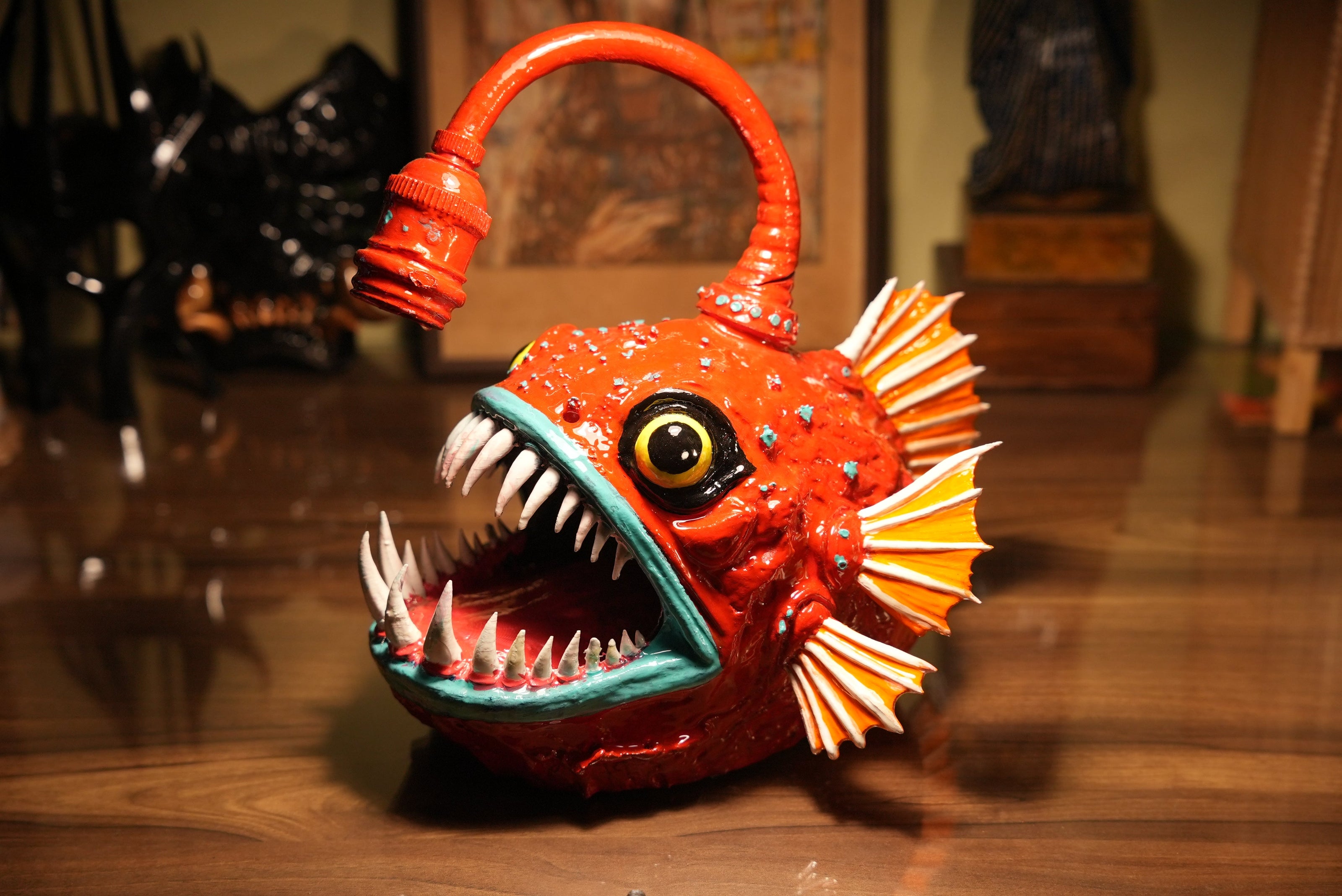 Angler Lamp — Ember Red