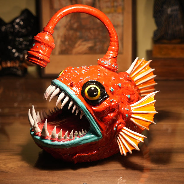 Angler Lamp — Ember Red