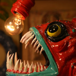 Angler Lamp — Ember Red