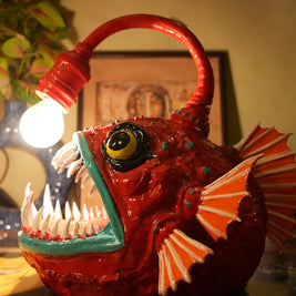 Angler Lamp — Ember Red