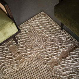 Nedumthoonu Beige Sisal 6x9 feet Rectangle Rug - I MEAN DESIGN